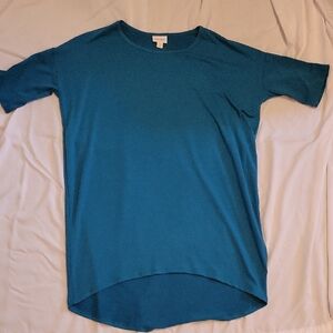 LuLaRoe Teal Short Sleeve Tunic